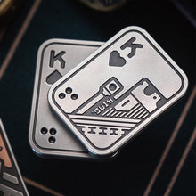 Load image into Gallery viewer, Portable Metal Skull Push Slider Stress Relief Toy Anti Stress EDC Top Spinning Poker Toys Decompress Magnetic Toys Adults Gifts