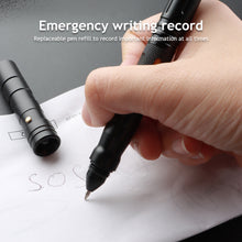 Load image into Gallery viewer, Multi-Function Self-Defense Pen Defense Attack Aluminum Alloy Tactical Pen Survival Whistle Self-Defense Pen EDC Rescue Escape Tool