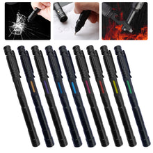 Load image into Gallery viewer, Multi-Function Self-Defense Pen Defense Attack Aluminum Alloy Tactical Pen Survival Whistle Self-Defense Pen EDC Rescue Escape Tool