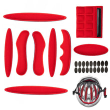 Load image into Gallery viewer, 27pcs/set Universal Helmet Padding Kits Sealed Sponge Replacement Motorcycle Bicycle Cycling Foam Pads Set Bike Helmet Accessories