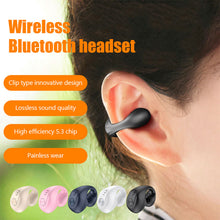 Load image into Gallery viewer, Earphones Wireless Headphones Bluetooth 5.3 Earclip Design Headset Touch Control Earbuds Sports Painless Ear Earring TWS