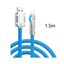 Load image into Gallery viewer, 120W ultra fast charging cable180 °rotatable liquid silicone game cable suitable for rotating charging cable of Xiaomi iPhone