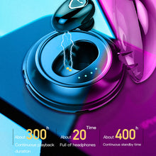 Load image into Gallery viewer, Mini Earphone Bluetooth 5.0 Wireless Headphones Hi-Fi Bass Music Headset with HD Mic 1200mAh Charging Box Sports Earbuds
