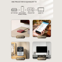 Load image into Gallery viewer, 720p Hd Cross-Border Home Mini Portable Projector Mobile Phone Wifi Wireless Projector