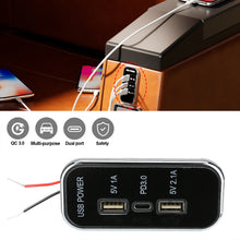 Load image into Gallery viewer, 12V/24V Car Motorcycle Charger USB Type-C Fast Fast Charging Socket Charging RV Boat On Board