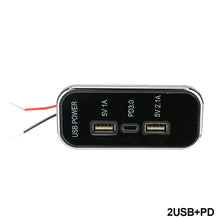 Load image into Gallery viewer, 12V/24V Car Motorcycle Charger USB Type-C Fast Fast Charging Socket Charging RV Boat On Board