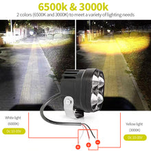 Load image into Gallery viewer, 3 inch Car Motorcycle LED Work Light DRL Spotlight Fog Light for Offroad 4x4 Tractor 12V-80V 3000K 6000K