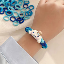 Load image into Gallery viewer, 1PC Cute Dog Hair Rope High Elastic Durable Rubber Band DIY Handmade Gift Woven Leather Band Hair Cord Boyfriend and Girlfriend Couple Bracelet