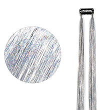 Load image into Gallery viewer, Straight Hair Women Wigs One Clip-in Hair Extension PET Laser Wire Color Seamless Highlight Dyed Wig Patch Tinsel Hair