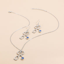 Load image into Gallery viewer, Stethoscope Heartbeat Choker Necklace Earrings Women Love Heart Necklaces Pendants Nurse Doctor Lover Jewelry Set Gifts