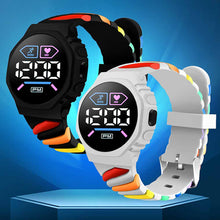 Load image into Gallery viewer, Waterproof LED Digital Children Kids Watch Wristwatch Silicone Rainbow Creative Student Sport Electronic Boys Girls Watches