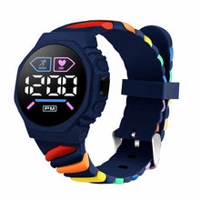 Load image into Gallery viewer, Waterproof LED Digital Children Kids Watch Wristwatch Silicone Rainbow Creative Student Sport Electronic Boys Girls Watches