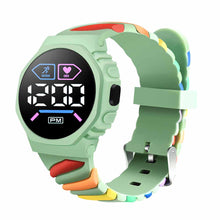 Load image into Gallery viewer, Waterproof LED Digital Children Kids Watch Wristwatch Silicone Rainbow Creative Student Sport Electronic Boys Girls Watches