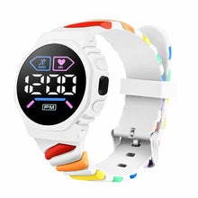 Load image into Gallery viewer, Waterproof LED Digital Children Kids Watch Wristwatch Silicone Rainbow Creative Student Sport Electronic Boys Girls Watches