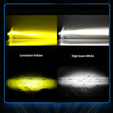 Load image into Gallery viewer, 30W 3 Lens Motorcycle Headlight LED Hi/Low Beam Spot Light White Yellow Fog Light Auxiliary Headlamp Work Light Accessories