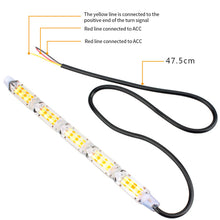 Load image into Gallery viewer, 1Pc Car DRL LED Daytime Running Light Strip Flexible Waterproof Headlight Turn Signal White/Yellow Lamp Decorative Driving Lights