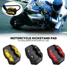 Load image into Gallery viewer, Extension Enlarge Scooter Motorcycle Bike Kickstand Plate Extender Foot Side Stand Pad Support Enlarged Base For Honda CB650R CB 650 R 650R 2014 - 2023