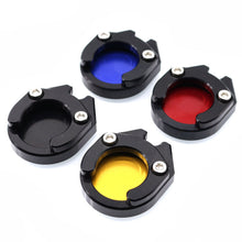 Load image into Gallery viewer, Motorcycle Bike Kickstand Extension Enlarge Scooter Plate Extender Foot Side Stand Pad Support Enlarged Base For YAMAHA NMAX 125 NMAX 155 XMAX 300 XMAX 400 XMAX 250 AEROX 155 NVX