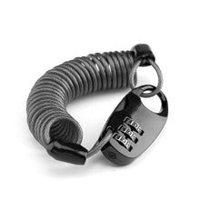 Load image into Gallery viewer, Mini Motorcycle Helmet Locks Bicycle Lock Anti-theft Bike Lock Password Lock Cycling Moto Helmet Lock with 90cm Ultralight Flexible