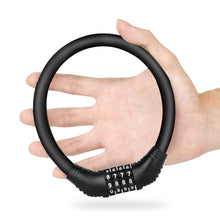 Load image into Gallery viewer, Motorcycle Bicycle Bike Lock Combination Code 4 Digit Password Padlock Anti-theft Password Security Cable Locker Portable For MTB Road Bike