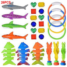 Load image into Gallery viewer, Children's Pool Diving Toy Dive Around Seaweed Gems Treasure Hunt Water Toy Swimming Training Tool Summer Outdoor water Gift Set #2