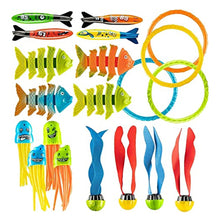 Load image into Gallery viewer, Children's Pool Diving Toy Submersible Torpedo Octopus Dolphin Fish Ring Treasure Hunt Water Toy Swimming Training Tool Summer Outdoor water Gift Multi-Set #3