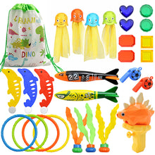 Load image into Gallery viewer, Children's Pool Diving Toy Submersible Torpedo Octopus Dolphin Fish Ring Treasure Hunt Water Toy Swimming Training Tool Summer Outdoor water Gift Multi-Set #3