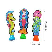 Load image into Gallery viewer, Children's Pool Diving Toy Frog Penguin Mermaid Treasure Hunt Water Toy Swimming Training Tool Summer Outdoor water Gift Set #4