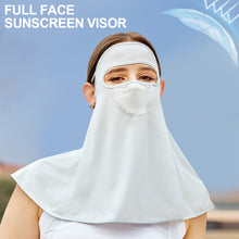 Load image into Gallery viewer, UPF50+ Outdoor Sunscreen Mask Dew Eye Shawl Ice Silk Sun Protection Mask Full Face Neck Uv Protection Riding Fishing Equipment