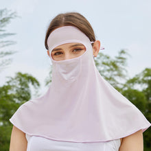 Load image into Gallery viewer, UPF50+ Outdoor Sunscreen Mask Dew Eye Shawl Ice Silk Sun Protection Mask Full Face Neck Uv Protection Riding Fishing Equipment