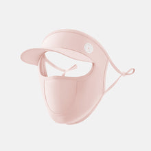 Load image into Gallery viewer, UPF50+ Full Face Sunscreen Mask With Brim Removable UV Protection Ice Silk Hanging Ears Adjustable Dust Breathing Mask Outdoor Riding Fishing Sunscreen Equipment