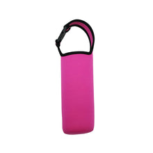 Load image into Gallery viewer, 420ML/550ML Diving Material Thermos Cup Sleeve With Portable Button Hand Carrying Bottle Sleeve Solid Color Simple Anti-Hot Glass Sleeve