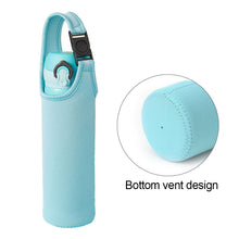 Load image into Gallery viewer, 420ML/550ML Diving Material Thermos Cup Sleeve With Portable Button Hand Carrying Bottle Sleeve Solid Color Simple Anti-Hot Glass Sleeve