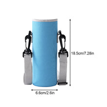 Load image into Gallery viewer, Diving Material Cup Cover Outdoor Multi-Size Portable Bottle Protective Cover Thickened Thermal Insulation Crossbody Water Bottle Bag