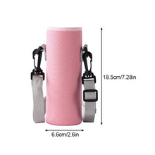 Load image into Gallery viewer, Diving Material Cup Cover Outdoor Multi-Size Portable Bottle Protective Cover Thickened Thermal Insulation Crossbody Water Bottle Bag