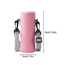 Load image into Gallery viewer, Diving Material Cup Cover Outdoor Multi-Size Portable Bottle Protective Cover Thickened Thermal Insulation Crossbody Water Bottle Bag