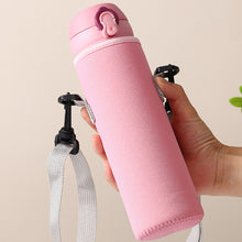 Load image into Gallery viewer, Diving Material Cup Cover Outdoor Multi-Size Portable Bottle Protective Cover Thickened Thermal Insulation Crossbody Water Bottle Bag