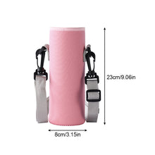 Load image into Gallery viewer, Diving Material Cup Cover Outdoor Multi-Size Portable Bottle Protective Cover Thickened Thermal Insulation Crossbody Water Bottle Bag
