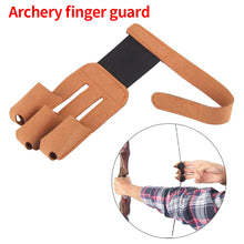 Load image into Gallery viewer, Adult Archery Three-Finger Protective Cover Velcro Elastic Strap Fixed Sports Protective Gear Hunting Bow Recurving Bow Accessories