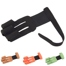 Load image into Gallery viewer, Adult Archery Three-Finger Protective Cover Velcro Elastic Strap Fixed Sports Protective Gear Hunting Bow Recurving Bow Accessories