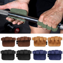 Load image into Gallery viewer, Four-Finger Cowhide Fitness Gloves Non-Slip Anti-Cocoon Pull-Up Horizontal Bar Weightlifting Assistance Hard Pull Hand Protection Sports Fitness Equipment
