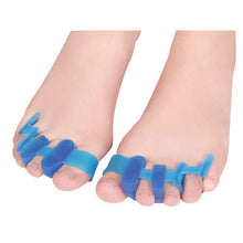 Load image into Gallery viewer, Thumb Valgus Corrector Soft Skin-friendly Four Hole Toe Splitter Shock-absorbing Relieve Thumb Valgus Toe Overlap Foot Care