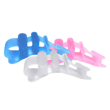 Load image into Gallery viewer, Thumb Valgus Corrector Soft Skin-friendly Four Hole Toe Splitter Shock-absorbing Relieve Thumb Valgus Toe Overlap Foot Care