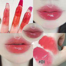 Load image into Gallery viewer, Double Color Lipstick Solid Water Gloss Mirror Lip Glaze Moisturizing Non-sticky Long-lasting Lip Gloss Lip Cosmetics