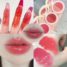 Load image into Gallery viewer, Double Color Lipstick Solid Water Gloss Mirror Lip Glaze Moisturizing Non-sticky Long-lasting Lip Gloss Lip Cosmetics