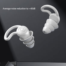 Load image into Gallery viewer, Soft Skin-friendly Sound Insulation Silicone Earplugs Comfortable Noise Reduction Earplugs Washable Durable Sleeping Earplugs