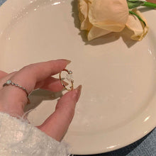 Load image into Gallery viewer, Camellia Flower Opening Adjustable Ring Fashionable Versatile Alloy Ring Jewelry Accessory for Women