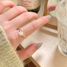 Load image into Gallery viewer, Camellia Flower Opening Adjustable Ring Fashionable Versatile Alloy Ring Jewelry Accessory for Women