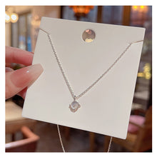Load image into Gallery viewer, Simple Opal Pendant Necklace Versatile Temperamental Alloy Necklace Clavicle Chain Jewelry Accessory for Women