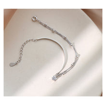 Load image into Gallery viewer, Fashionable Versatile Star Pendant Bracelet Half Bracelet Half Chain Design Alloy Double Layer Bracelet Hand Jewelry